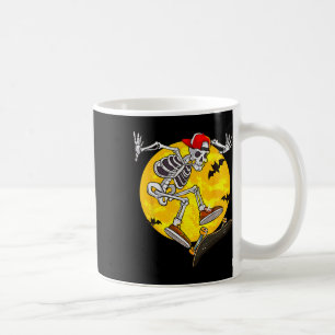Skateboard Skeleton Funny Halloween Costume Skate  Coffee Mug