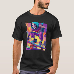 Skateboard Skeletor Graphic T-Shirt