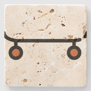 skateboard stone coaster