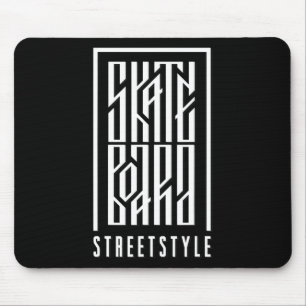 Skateboard Street Style - Skateboarder And Skatebo Mouse Pad