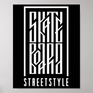 Skateboard Street Style - Skateboarder And Skatebo Poster