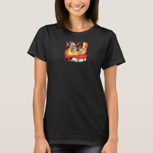 Skateboard Stunt Skeleton Skater Skating Skateboar T-Shirt