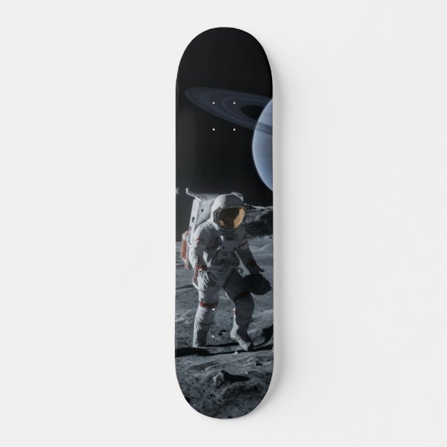 Skateboard Table Astronaut Walking on the Moon (Front)