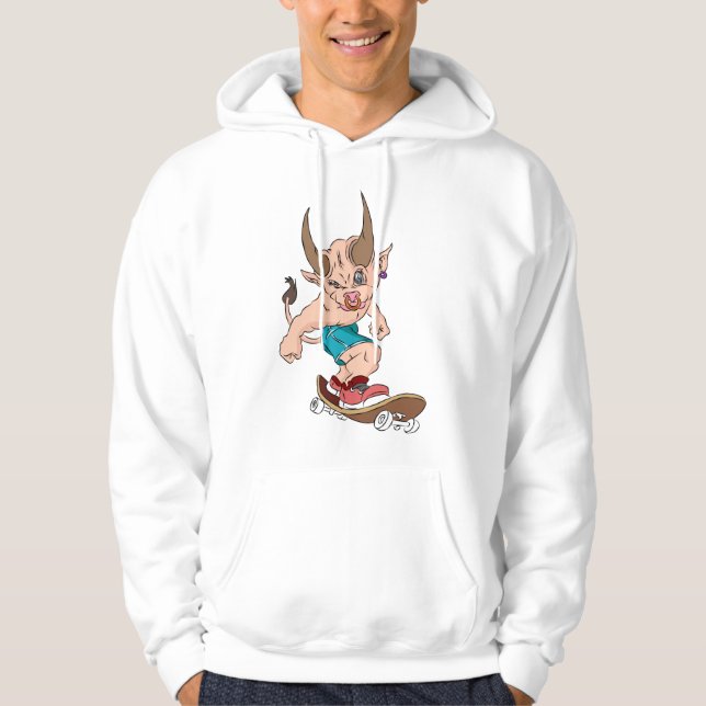 Skateboard Taurus Hoodie (Front)