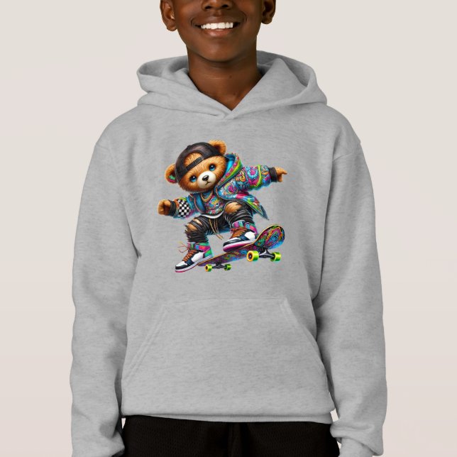 Skateboard Teddy Sweatshirt (Front)
