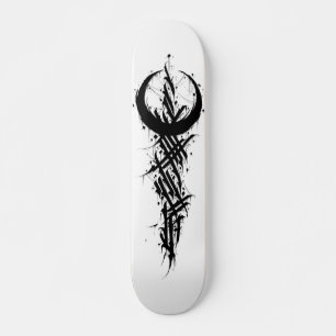 Skateboard trash tattoo art