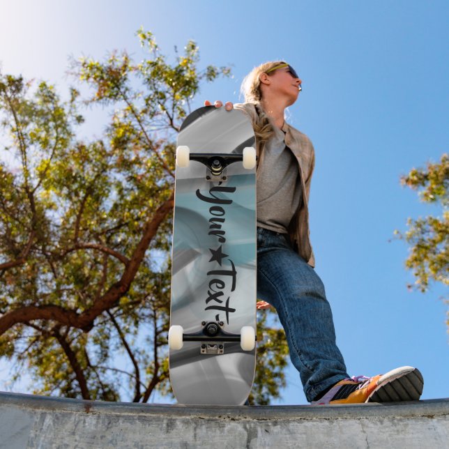 Skateboard Trend Abstract Art Blue Ocean (Outdoor 1)