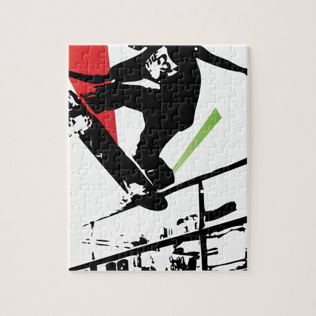 Skateboard tricks jigsaw puzzle (Vertical)