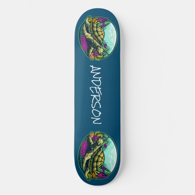 skateboard Turtle Under Water (Front)