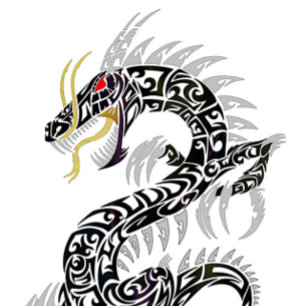 Skateboard Twin Tribal Dragon