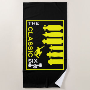 Skateboard Types Beach Towel
