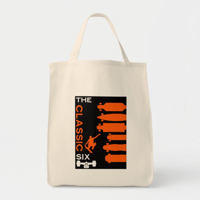 Skateboard Types Tote Bag (Front)