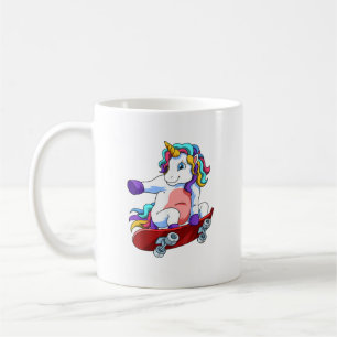 Skateboard Unicorn Lover Skateboarder Skateboardin Coffee Mug