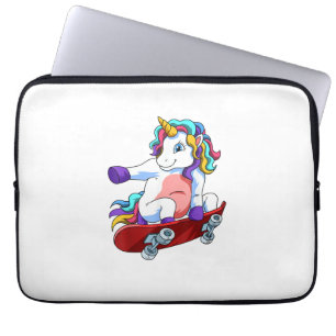 Skateboard Unicorn Lover Skateboarder Skateboardin Laptop Sleeve