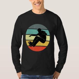 Skateboard Vintage Retro Sunset T-Shirt