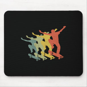 Skateboard Vintage Skate Retro Love Skateboarding Mouse Pad