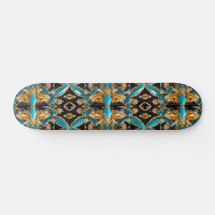 Skateboard with Bahamas Colours Design