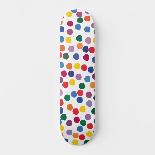 skateboard with colorful dots (Front)