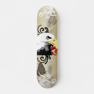 Skateboard with Eagle Design