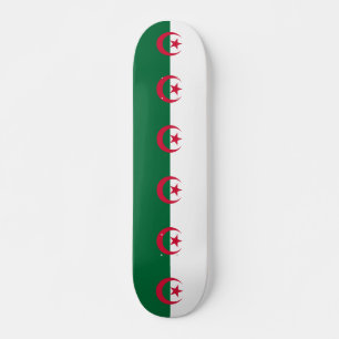 Skateboard with flag of Algeria
