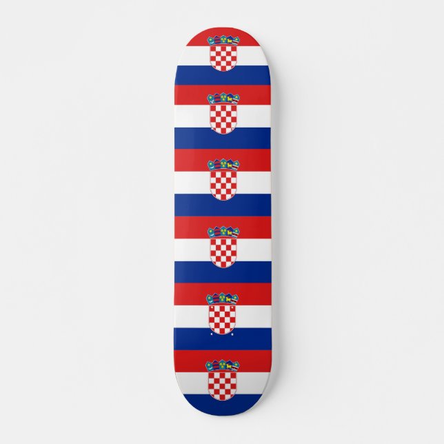 Skateboard with flag of Croatia (Front)