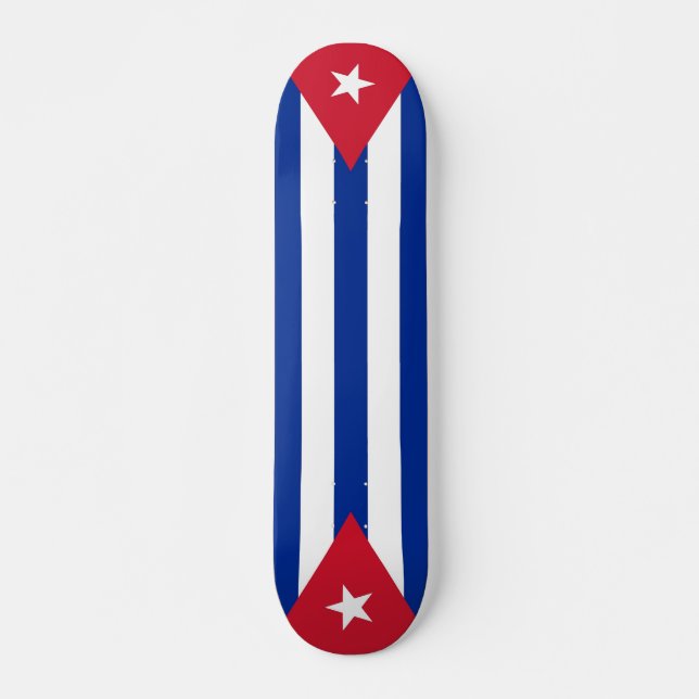 Skateboard with flag of Cuba (Front)