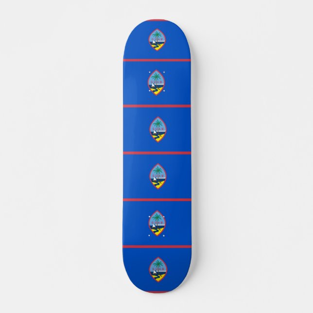 Skateboard with flag of Guam (Front)