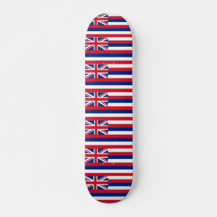 Skateboard with flag of Hawaii