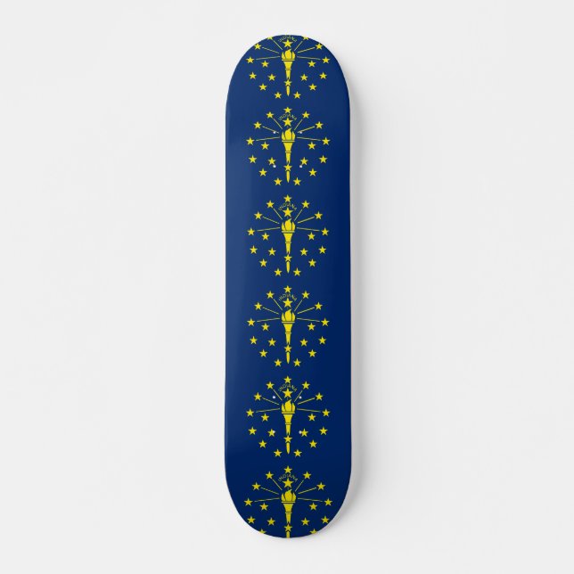Skateboard with flag of Indiana (Front)