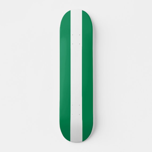 Skateboard with flag of Nigeria (Front)