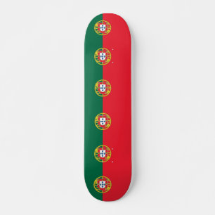 Skateboard with flag of Portugal