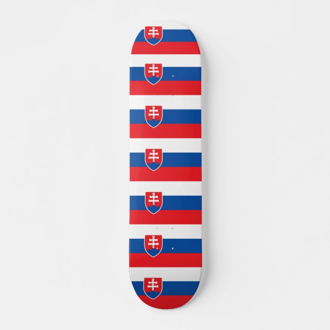 Skateboard with flag of Slovakia (Front)