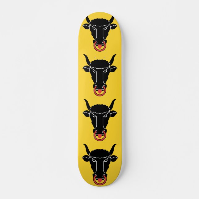 Skateboard with flag of Uri, Switzerland (Front)