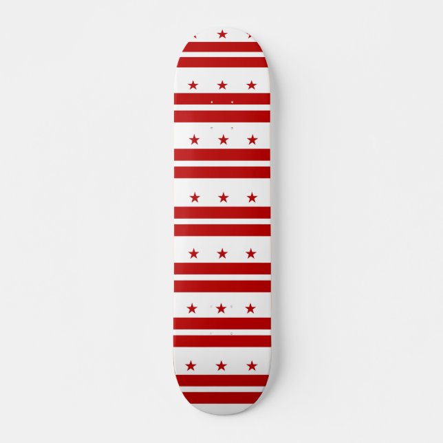 Skateboard with flag of Washington DC (Front)