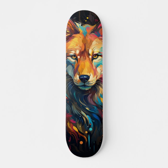 skateboard Zorro Territorial Orange and Blue (Front)