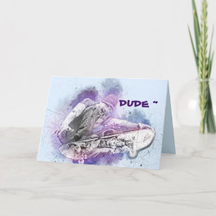 SKATEBOARDER BIRTHDAY CARD