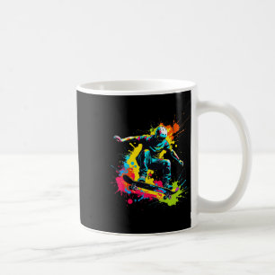 Skateboarder Colorful Coffee Mug