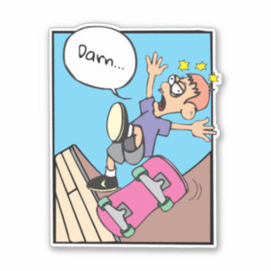 Skateboarder Custom-Cut Vinyl Sticker