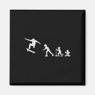 Skateboarder Evolution Gift Magnet