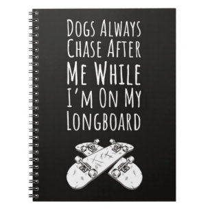 Skateboarder Gifts Skater Skating Longboard Sports Notebook