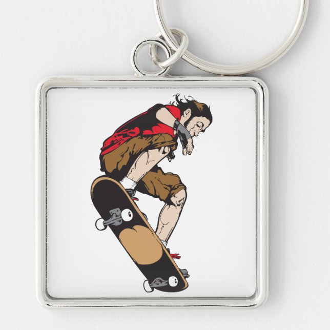 Skateboarder Key Ring (Front)