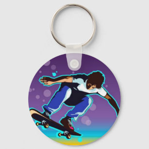Skateboarder Keychain