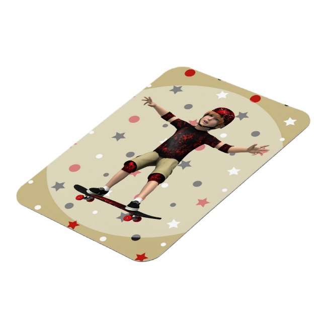 Skateboarder Magnet (Left Side)