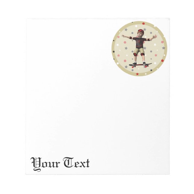 Skateboarder Notepad (Front)