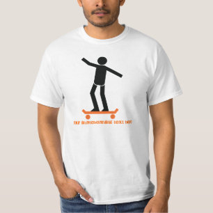 Skateboarder on his skateboard custom T-Shirt