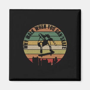 Skateboarder Outfit Skateboard Clothes Skater Skat Magnet