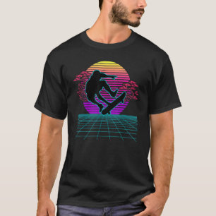Skateboarder Retro 80s Vaporwave Style Skateboardi T-Shirt