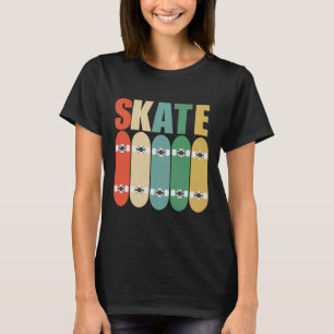 Skateboarder Retro Vintage Skateboarding Tee