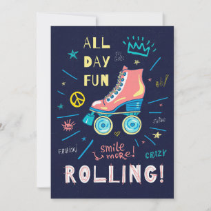 Skateboarder Skateboard All Day Fun Thank You Card