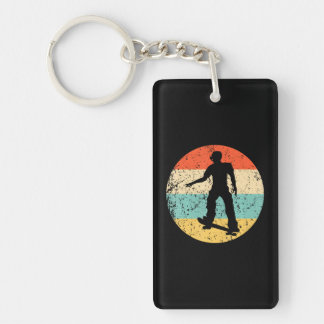 Skateboarder Skateboarding Skater Skateboard Key Ring